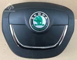 airbag, pas, volant, interier, škoda octavia II