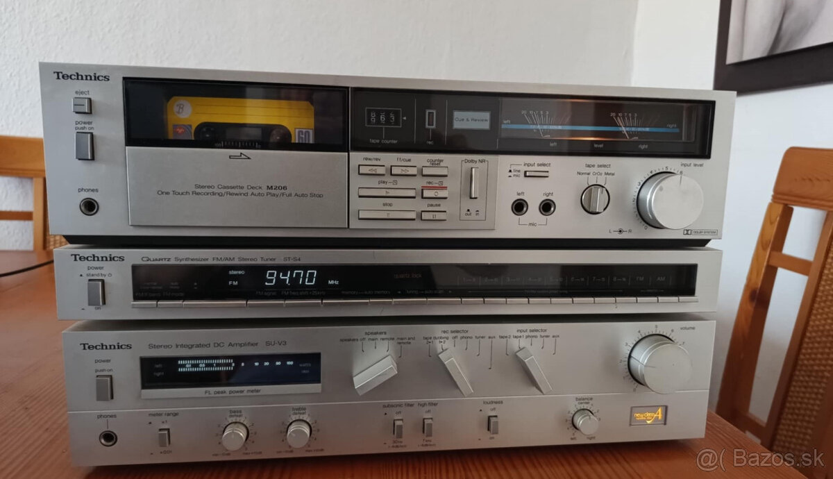 Prodám sestavu-TECHNICS-ZESILOVAČ-TAPE DECK-TUNER