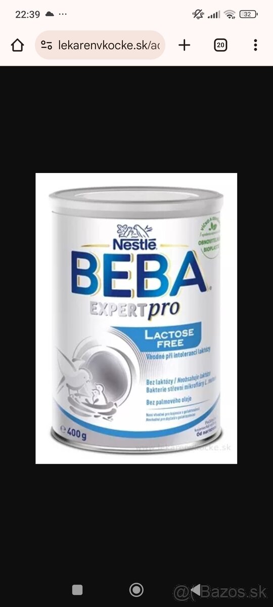 Beba lactose free
