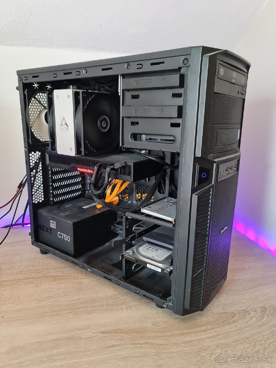 Herný PC, ryzen 5 5600x, rx 6750xt, 16gb ram