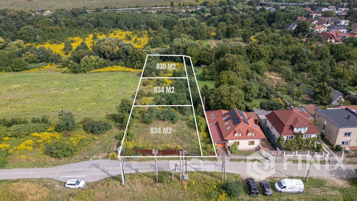 Predám 3 pozemky na výstavbu rodinných domov Košice - BARCA,