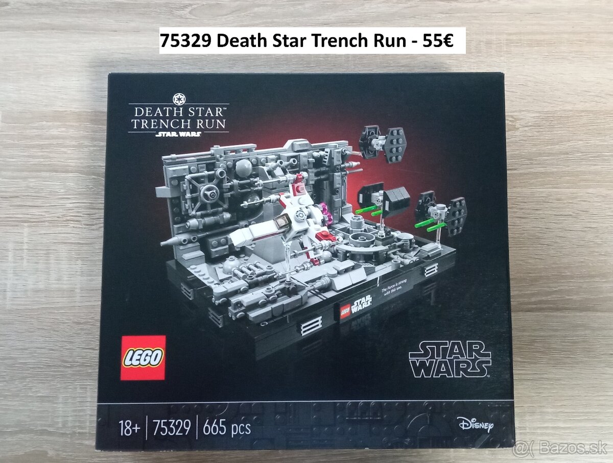 Predám nové Lego Star Wars 75329 - Death Star Trench Run