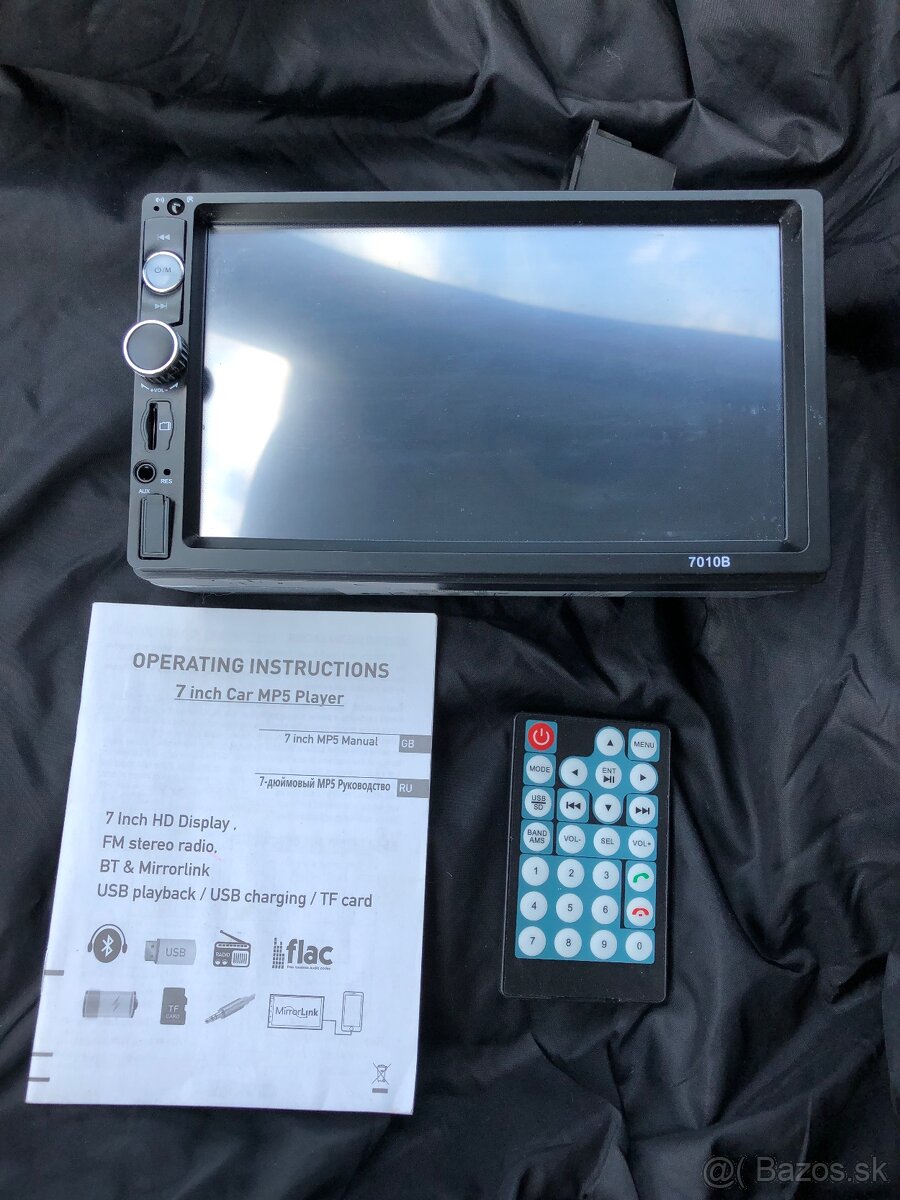 LCD autoradio dotykove bluetooth+aux+usb