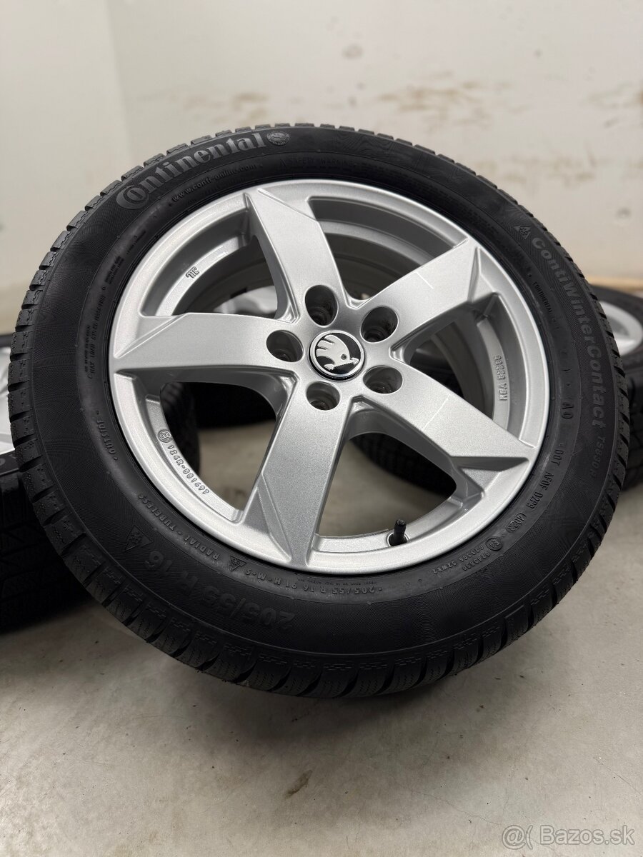 Zimná sada 5x112 R16 , 205/55/16 Octavia, Golf, Passat