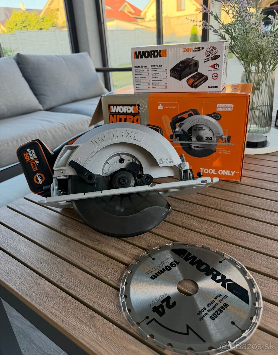 aku. ručná píla WORX 20V