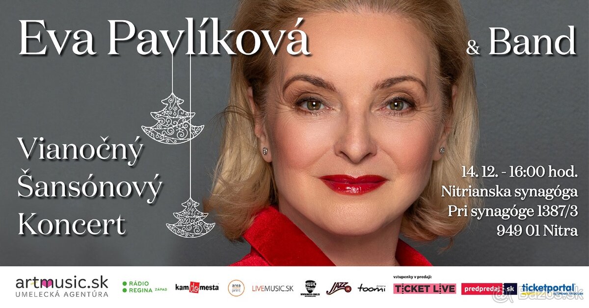 Eva Pavlíková & Band – Vianočný šansónový koncert