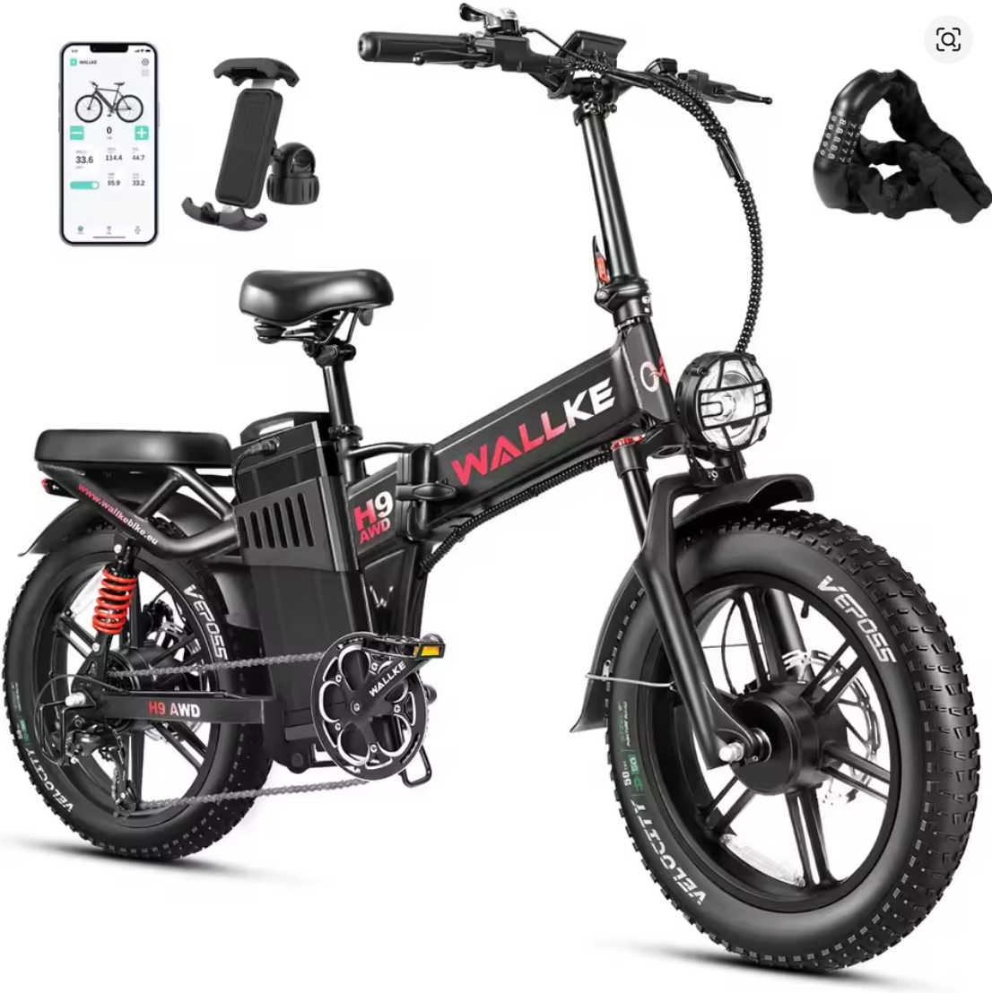 Wallke H9 AWD - 3200W dual motor