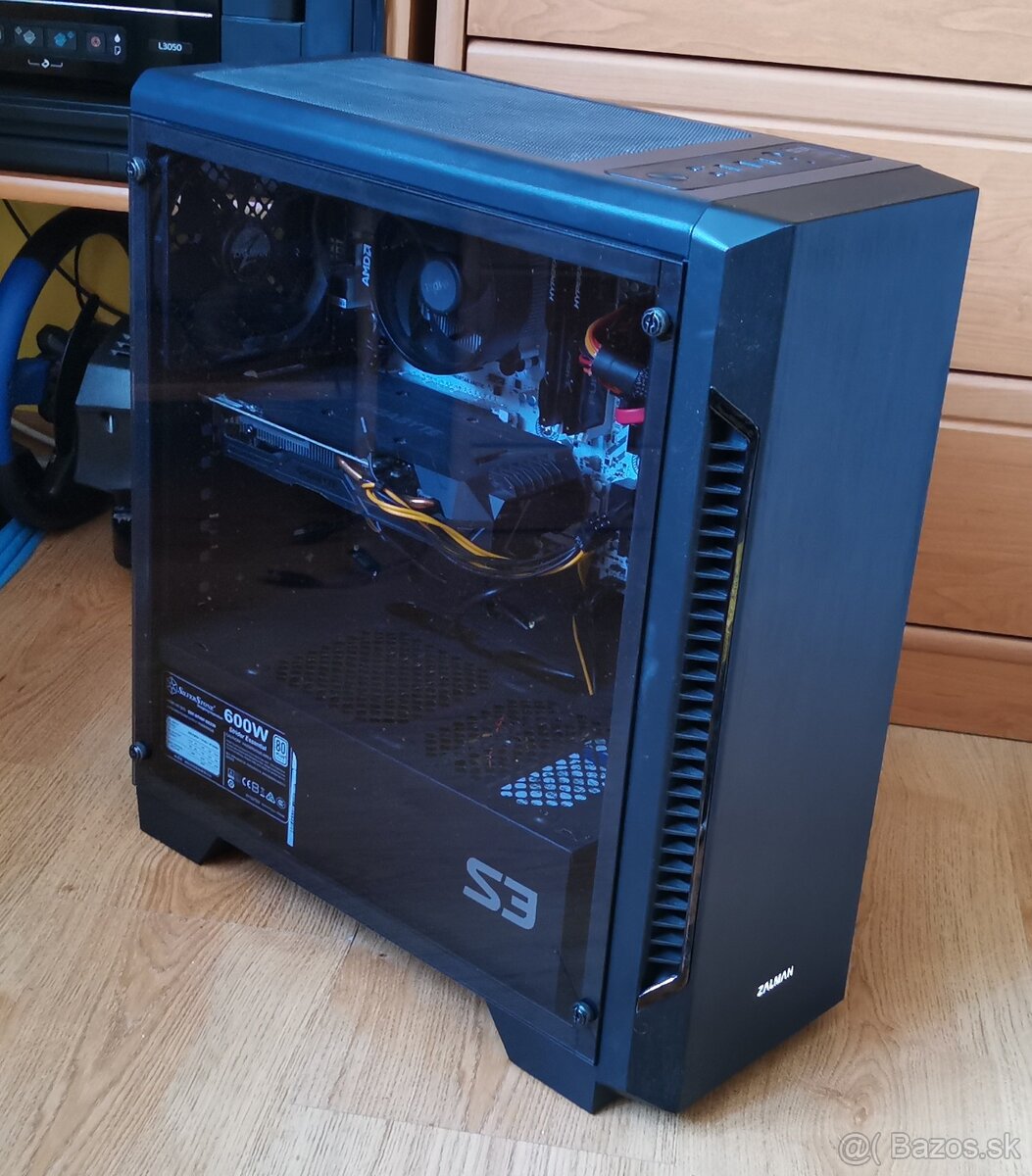 PC Zostava - Gtx 1060 3GB, Ryzen 5 1400, MSI B350M