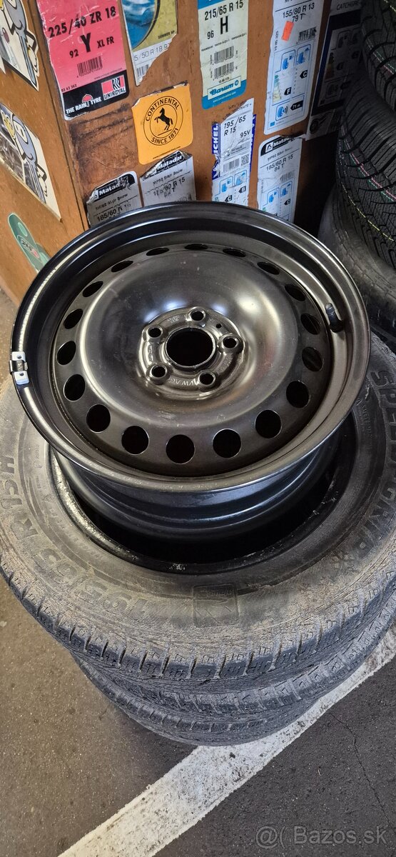 Predám plechové disky 6JX15 ET35 na škoda scala...