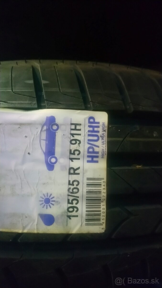 Plechove disky a letne pneu 195/65 R15 - renault megane2