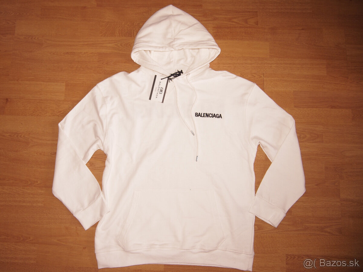 Balenciaga pánska mikina biela