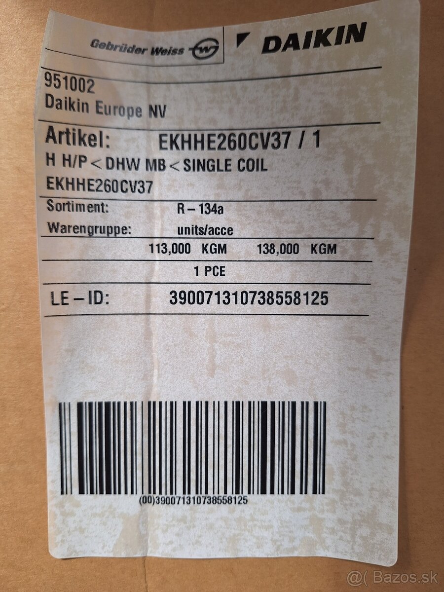 Tepelné čerpadlo DAIKIN