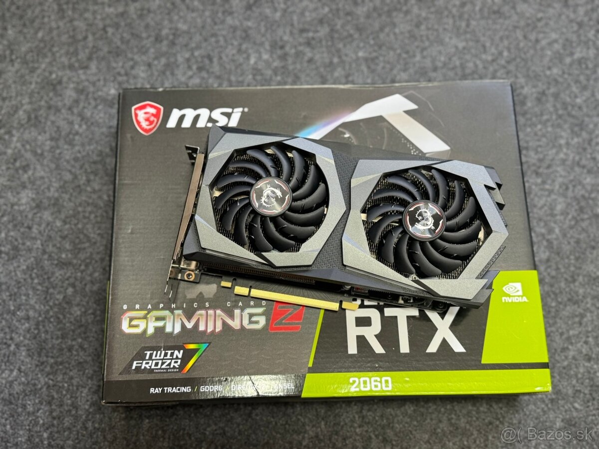🔥 Predám grafickú kartu MSI GeForce RTX 2060 GAMING Z 6GB