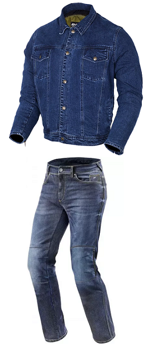 Moto Riflová Bunda A Nohavice S Chraničmi A Kevlarom