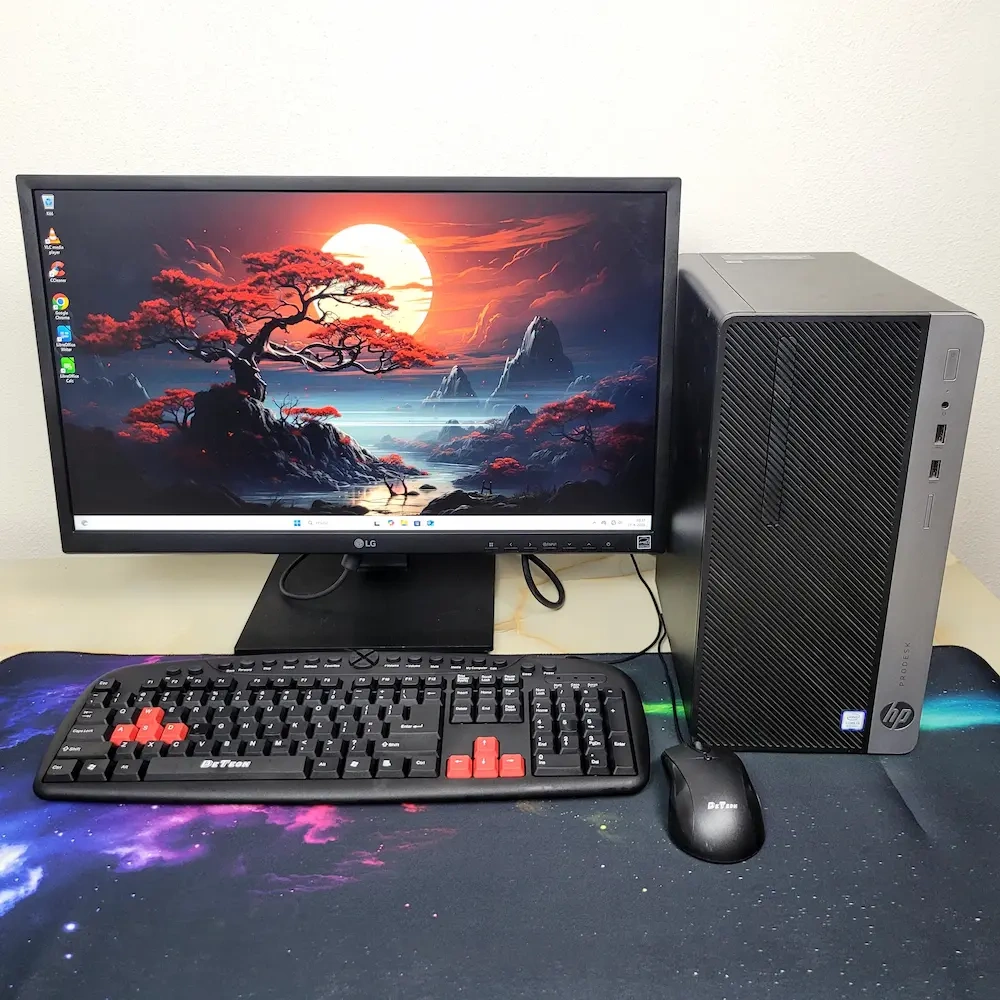 HP 400 G5 MT i3-8100 16GB 256GB monitor komplet