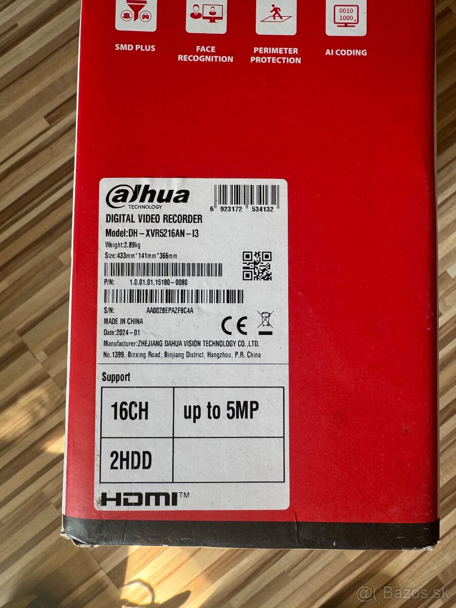 Hdcvi dahua XVR5216AN-I3