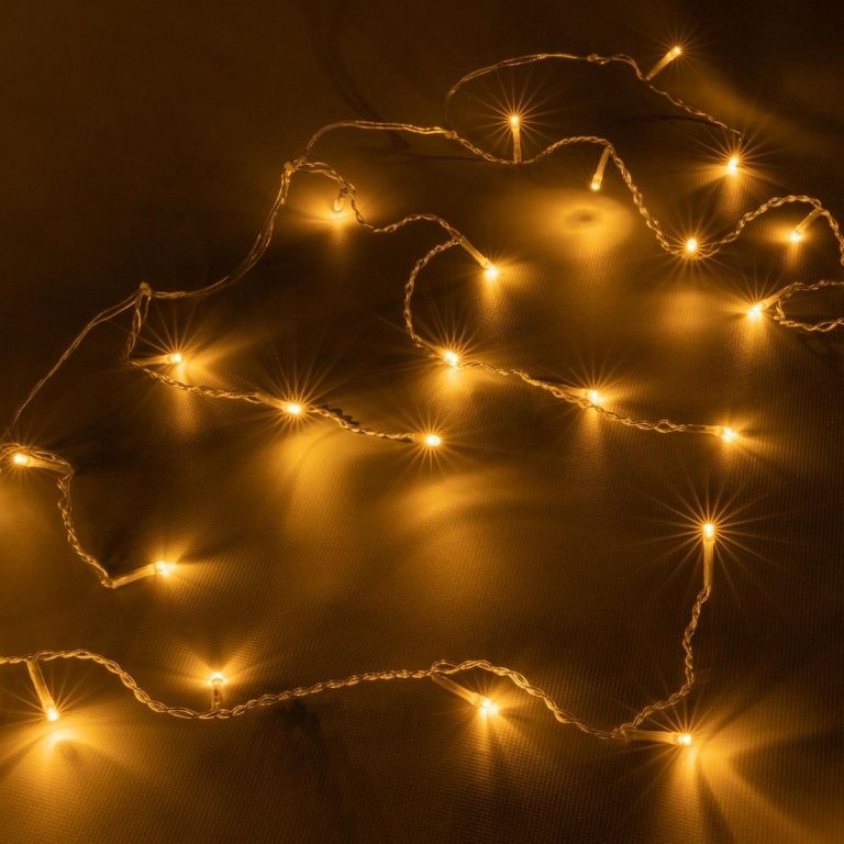 NOVÉ: Vianočný svetelný dážď - dĺžka 20 m, teplá biela