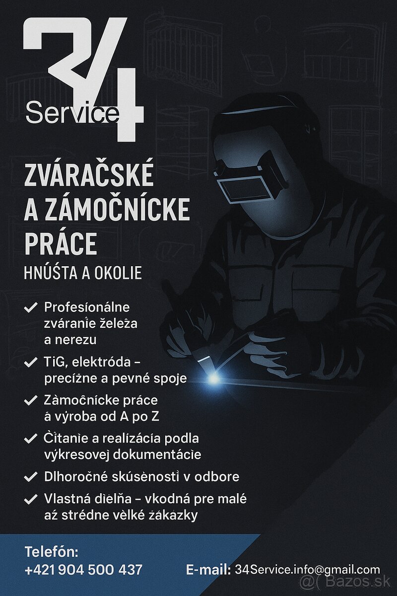 🔧 ZVÁRAČSKÉ PRÁCE – VÝROBA NA MIERU 🔧
