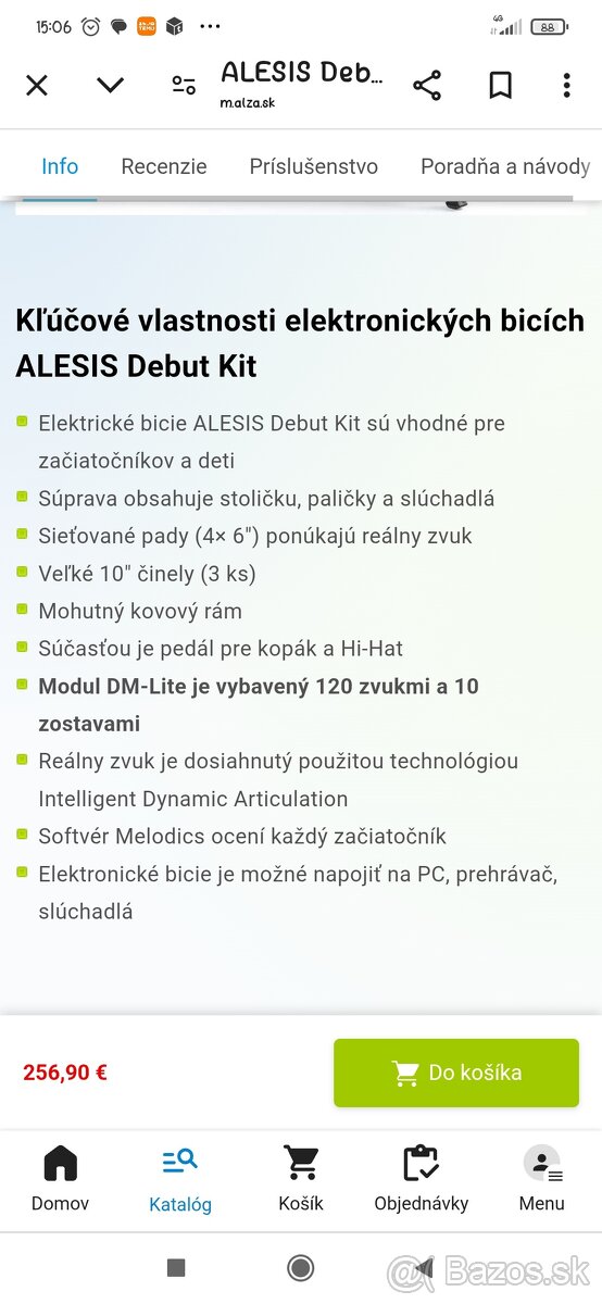 Elektronické bicie Debut Kit