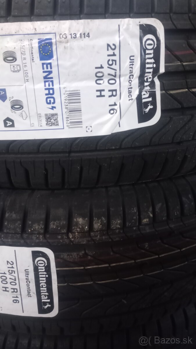 215/70r16 Continental ultra contact letné