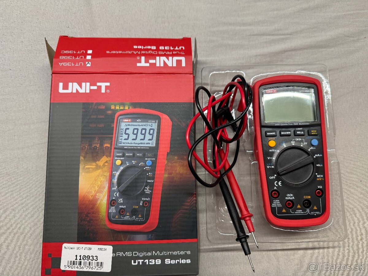 Predám multimeter UNI-T UT139A