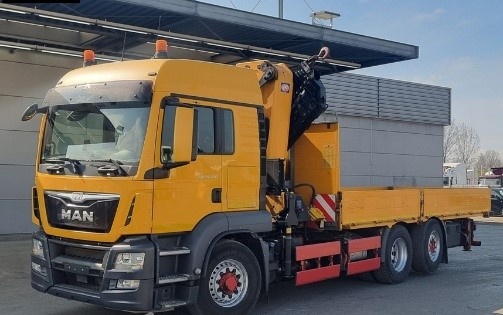 9902 MAN TGS 26.480 - 6x4 – Valník + HR-HMF 5020 K6 – EURO 6