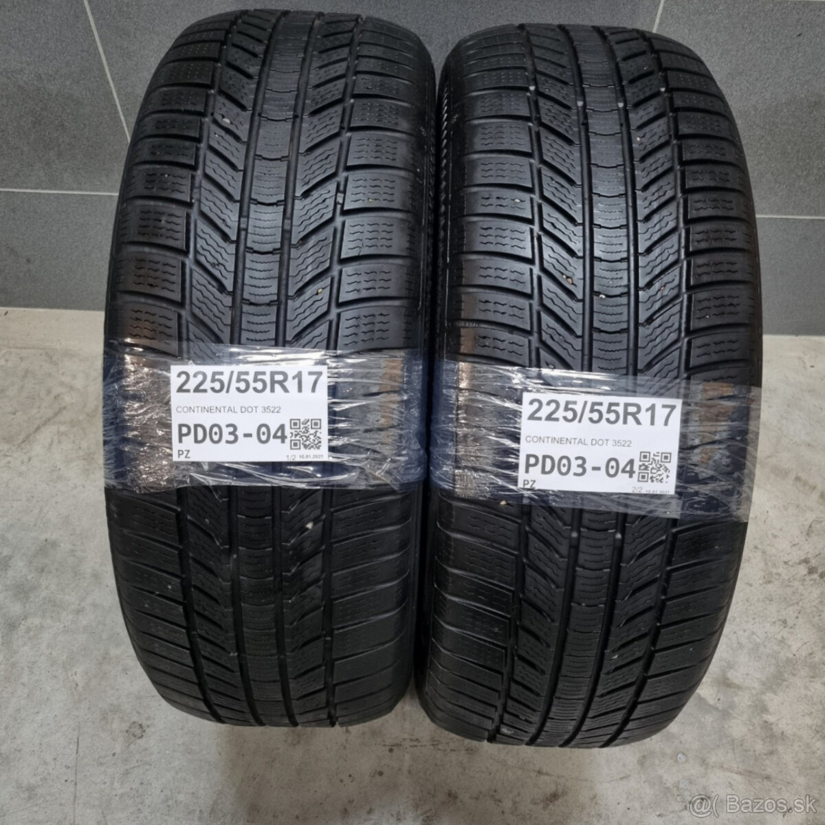 Zimné pneumatiky 225/55 R17 CONTINENTAL