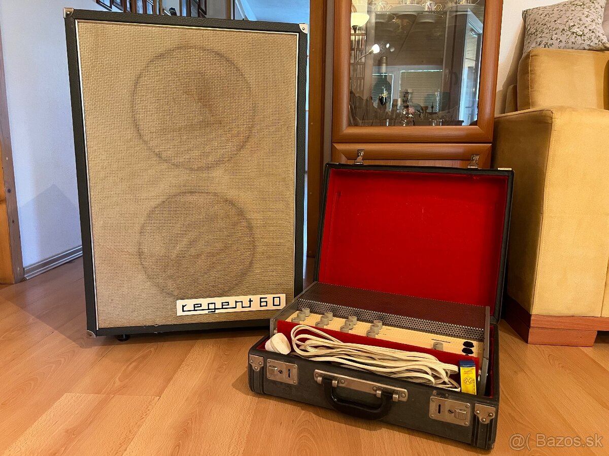 Vintage zosilňovače Regent 60 (2 kusy)