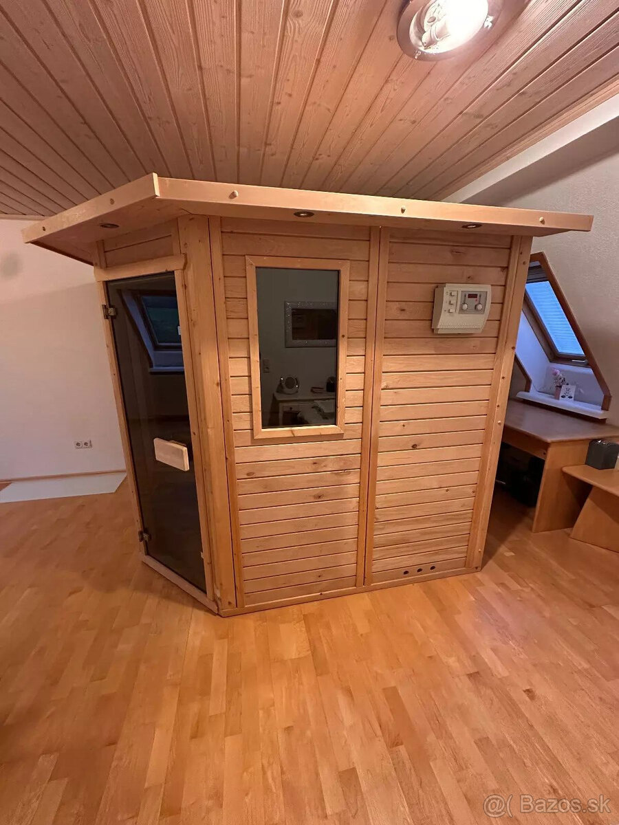 exkluzívna sauna saunová kabína vnútorná sauna 221x200cm 9kW