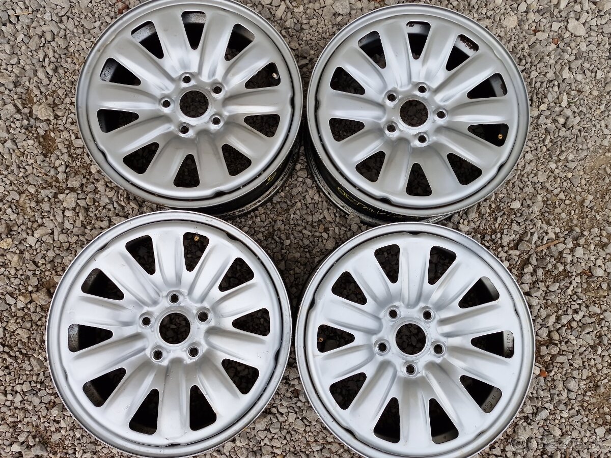 4 kusy 16 DISKY 5x112 R16 6Jx16H2 ET48 originál Skoda octavi