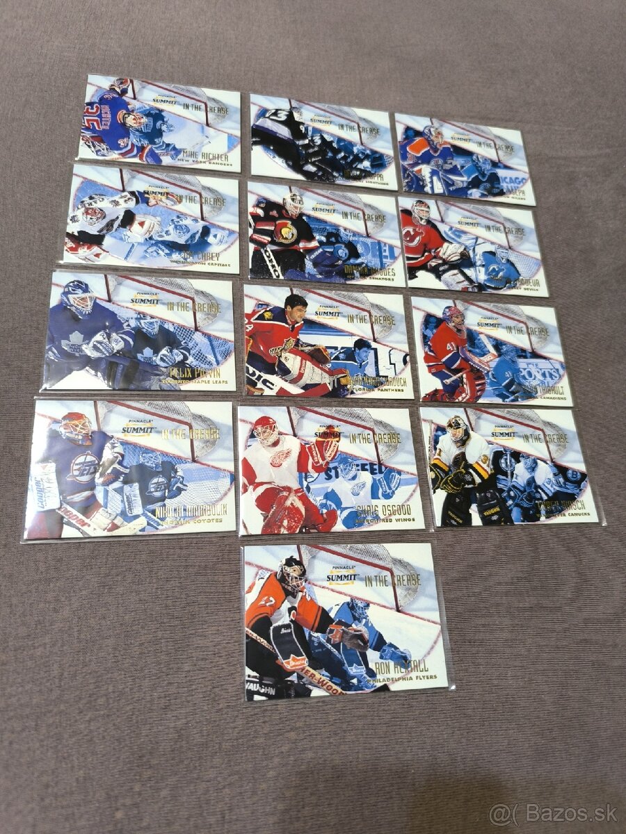 Hokejové kartičky - Pinnacle summit in the crease 1996