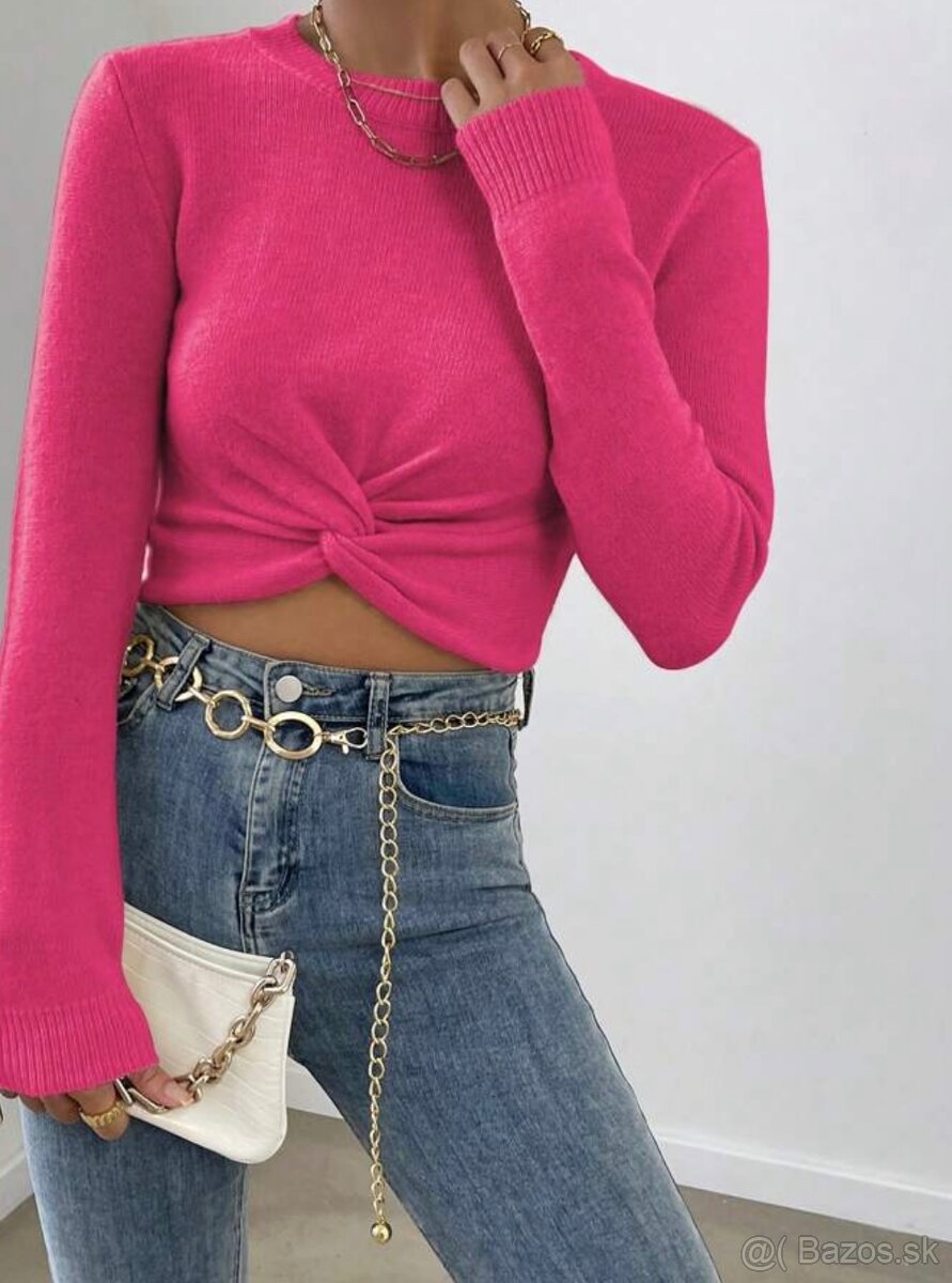 NOvé cropp magentové tričko