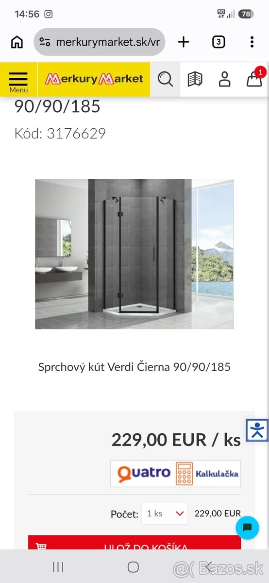 Sprchový kút