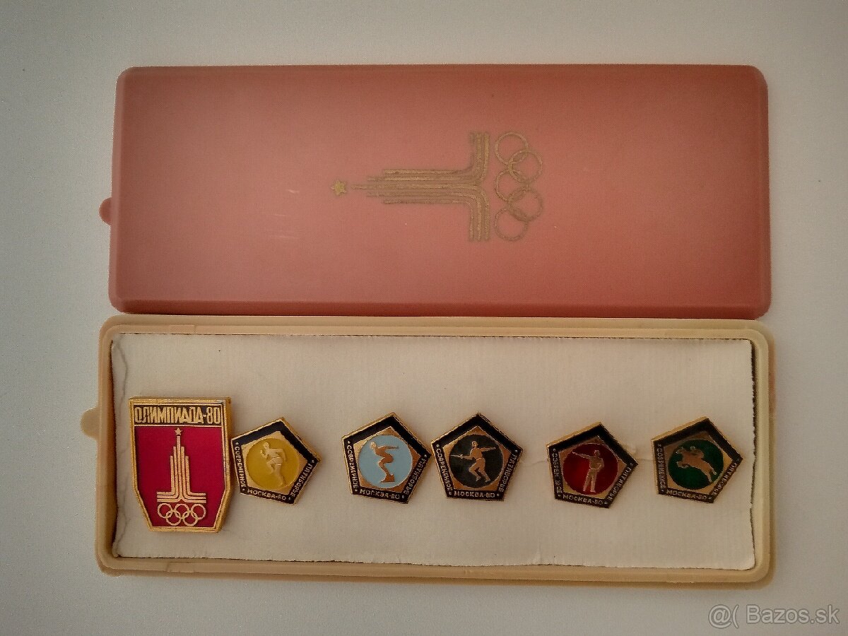 Odznaky Olympiáda Moskva 1980. Súprava.