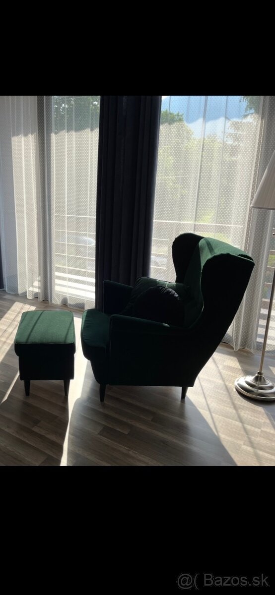 IKEA kreslo a taburetka DJUPARP