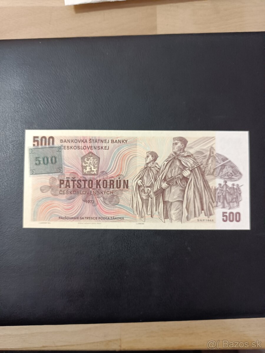 Bankovka 500Kčs 1973 kolok