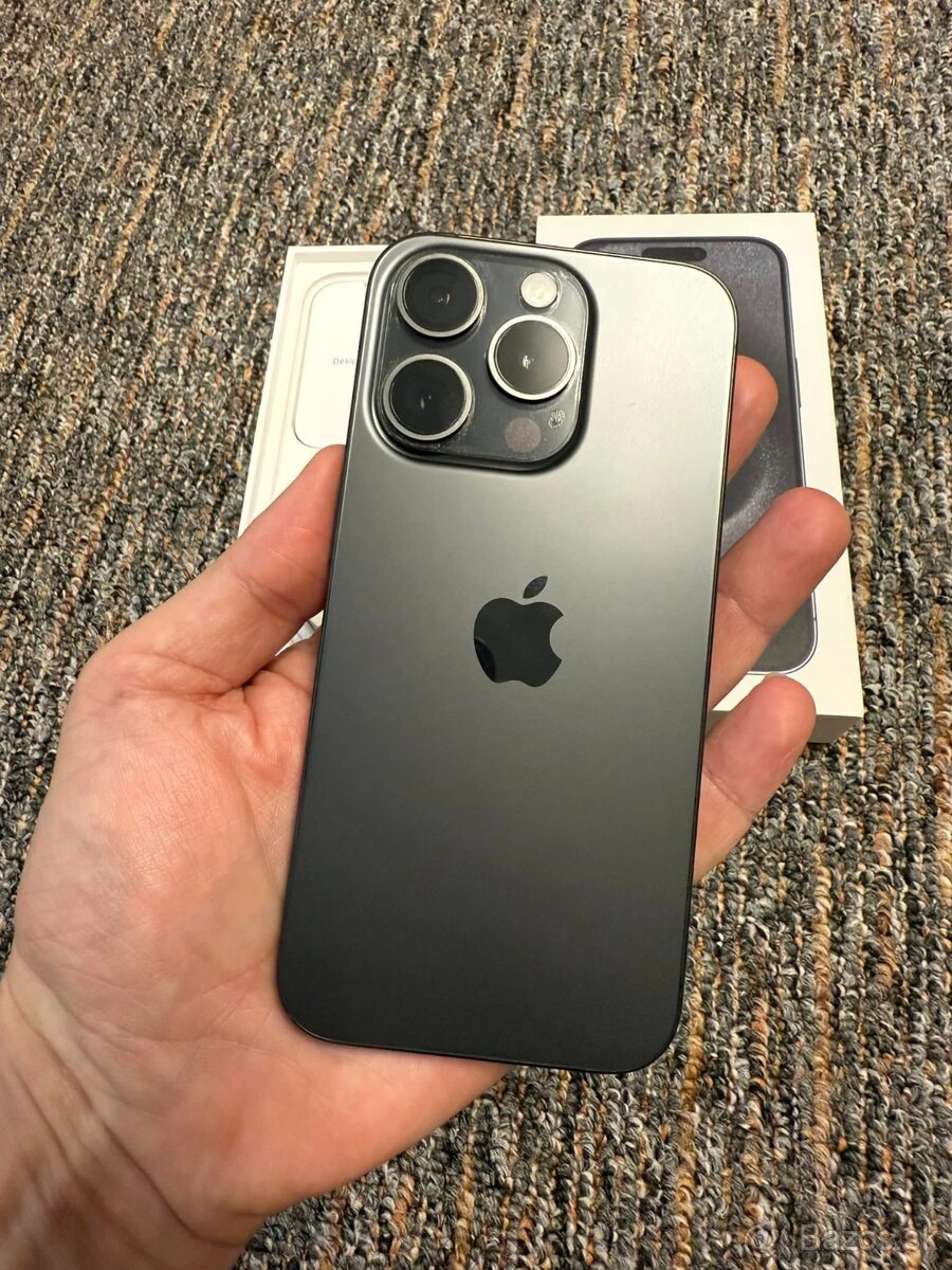 PREDÁM iphone 15 pro BLACK TITAN 256 GB