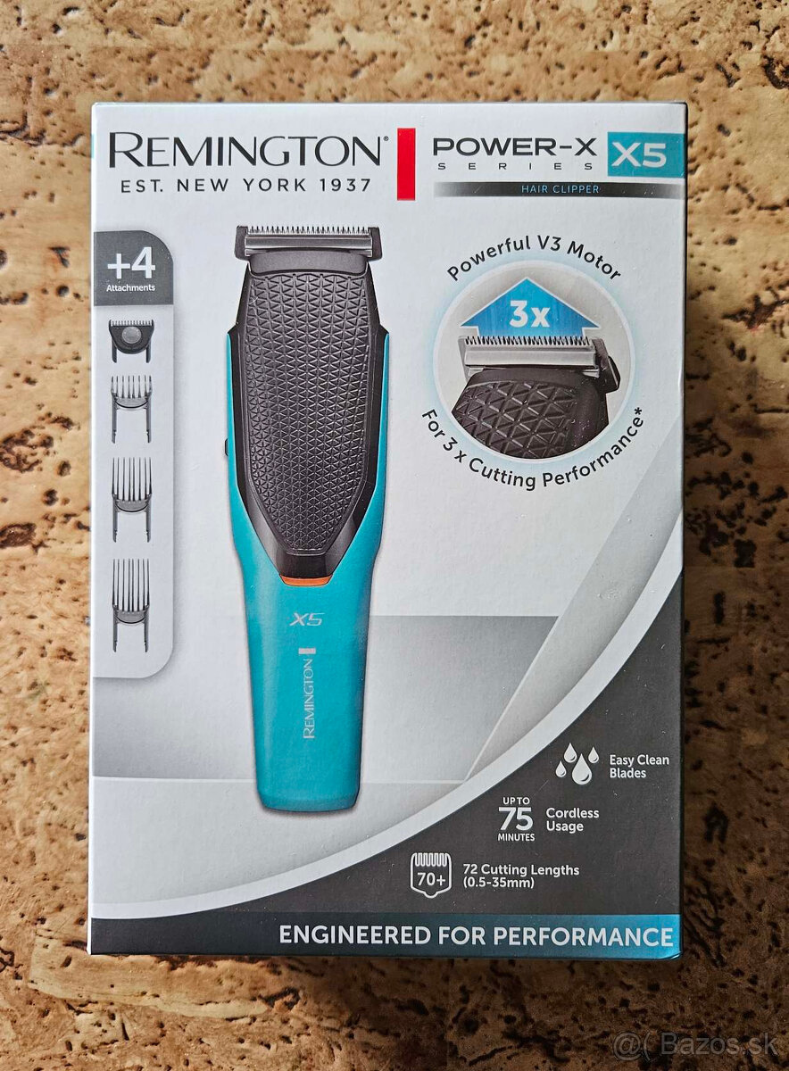 Predám nový strojček na vlasy aj bradu Remington X5 Power-X