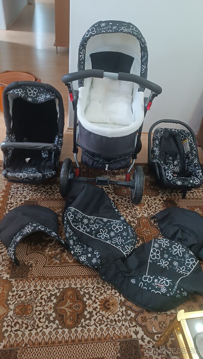 detský kočík 3-kombinácia Danny sport line flowers predám