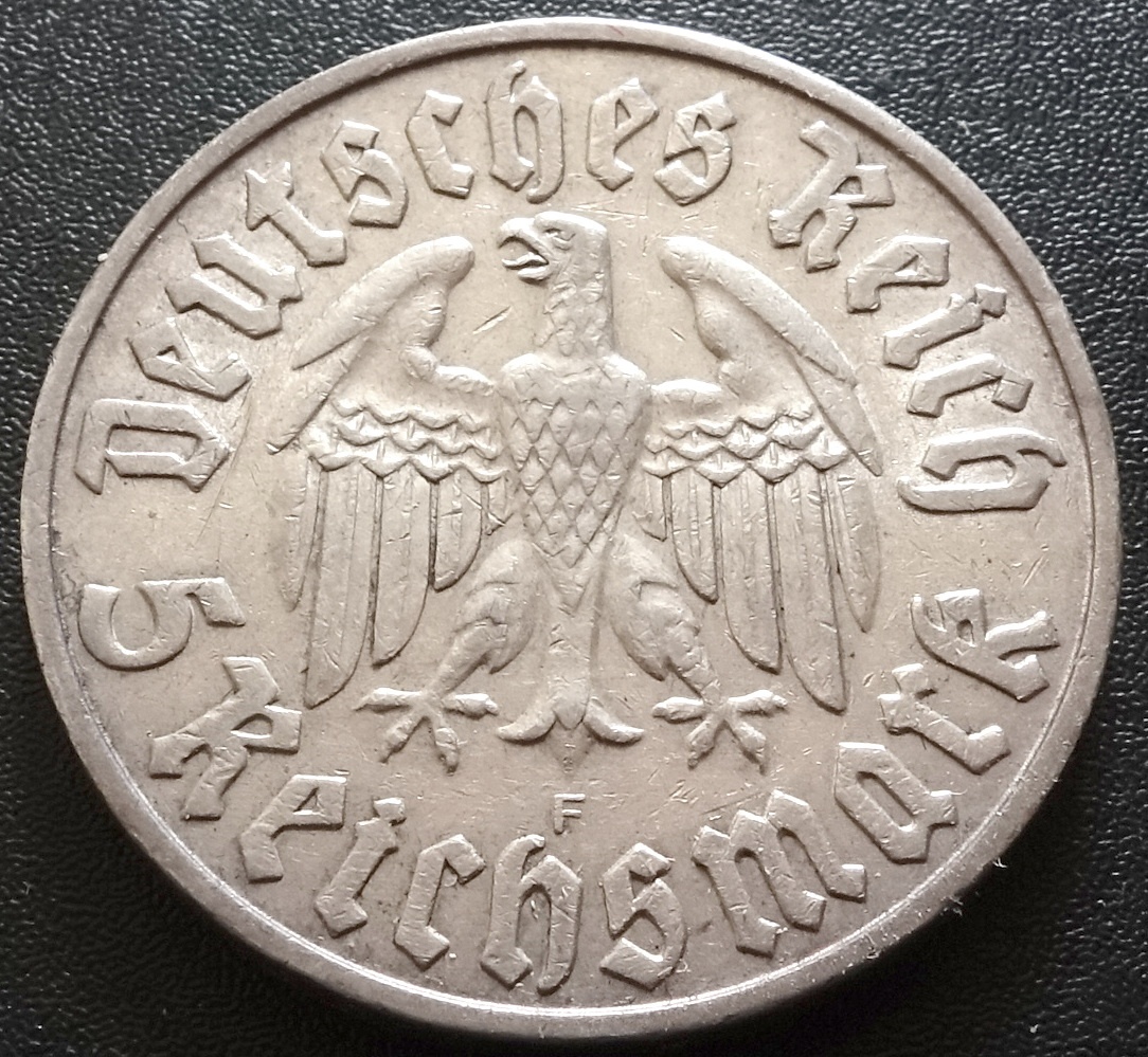 5 mark 1933 F-Luther