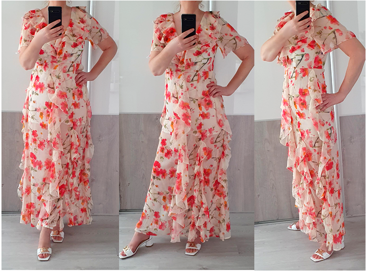 Dlhé MISSGUIDED volánové šaty v.38 - NOVÉ