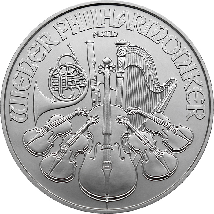 Platinová investičná minca Wiener Philharmoniker 1 Oz