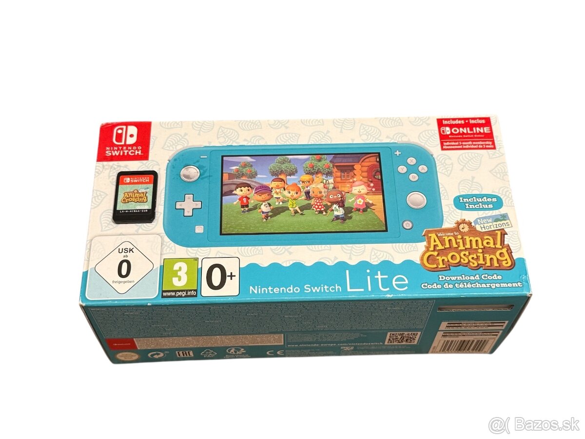 Nintendo switch lite Animal crossing edicia + fyzicka hra
