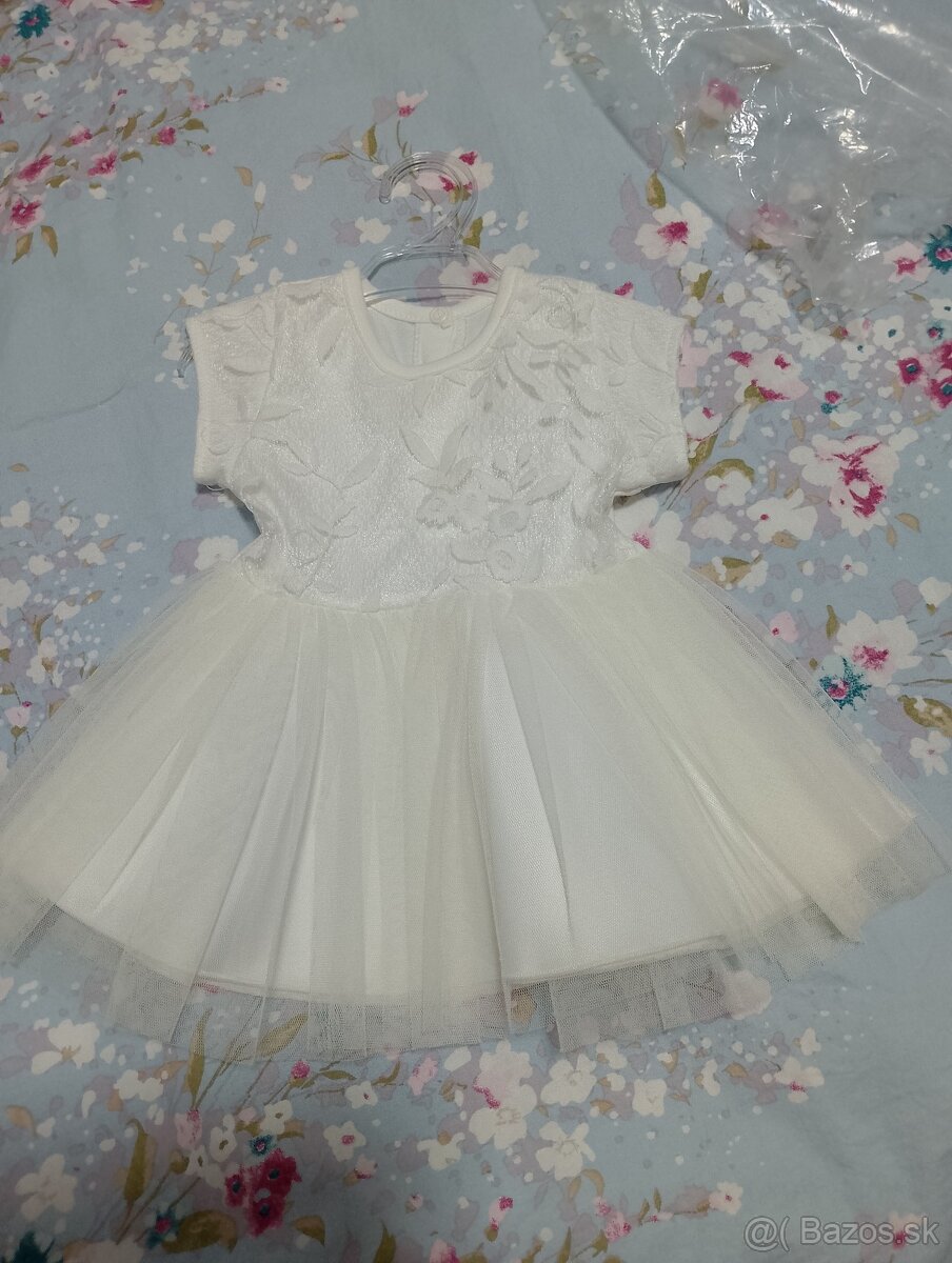 Biele šaty Gamex veľkosť 62