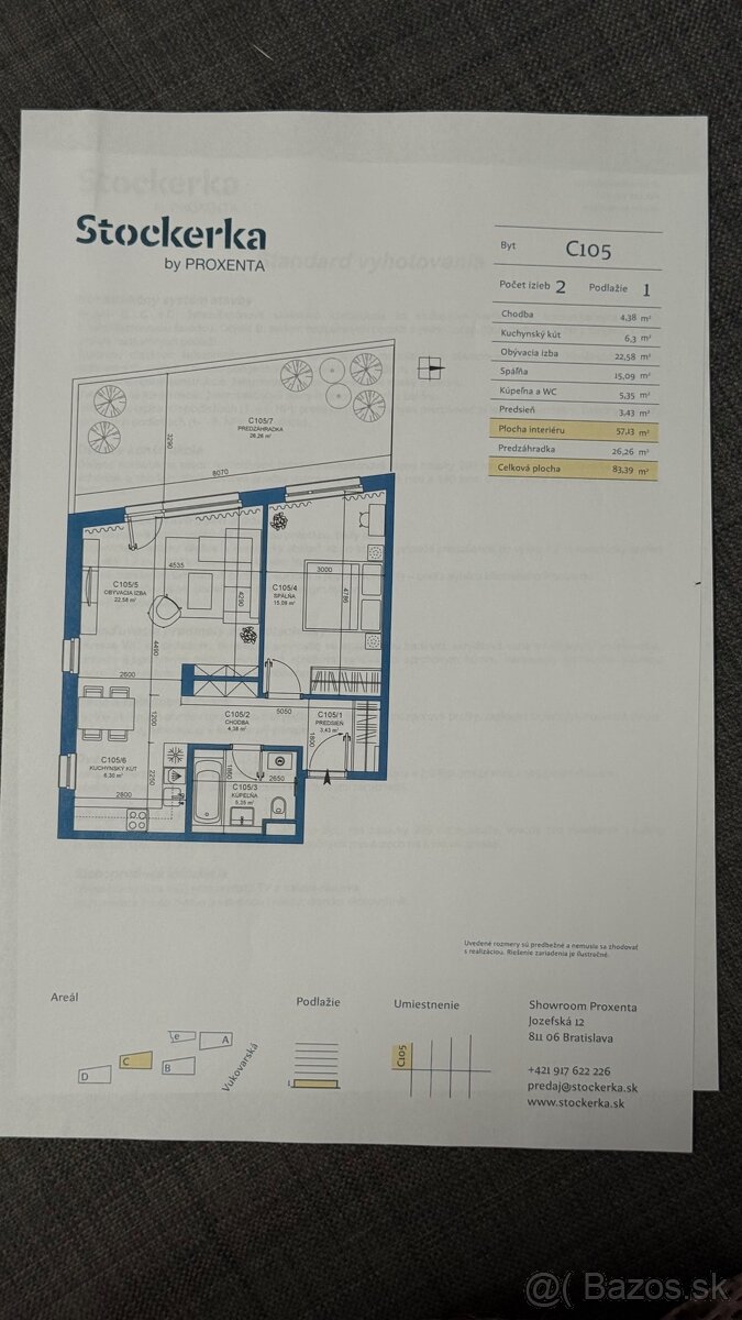 Predám zmluvu na nový byt v BA - stockerka