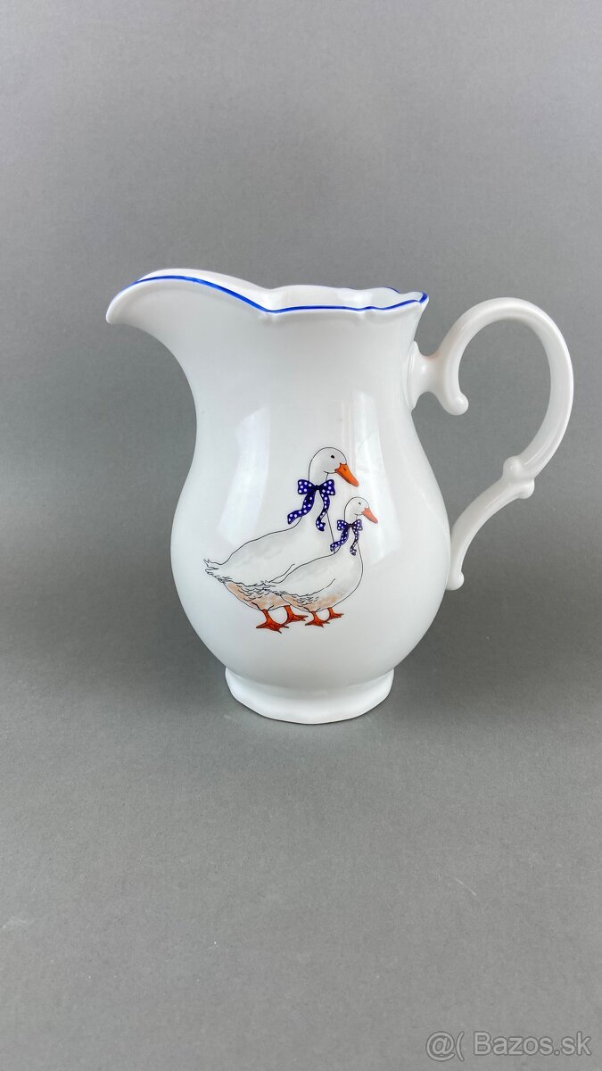 Kanvička husi, porcelán Moritz Zdekauer,