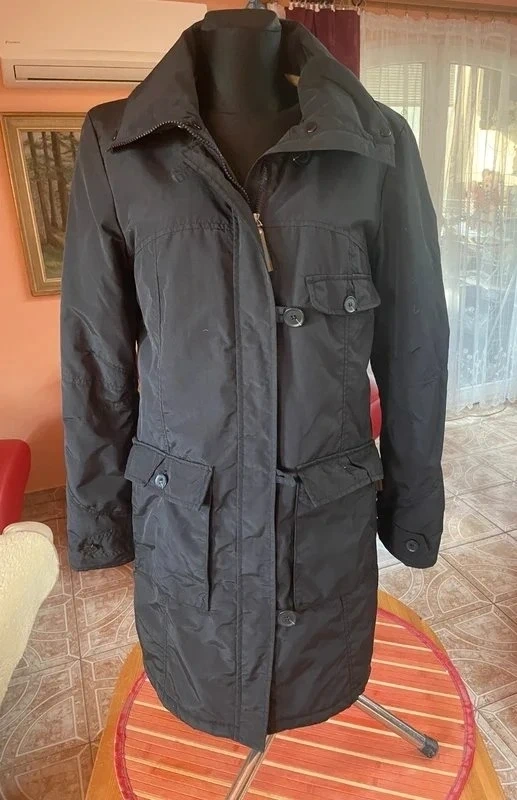 Dámsky dlhý kabát Different blue