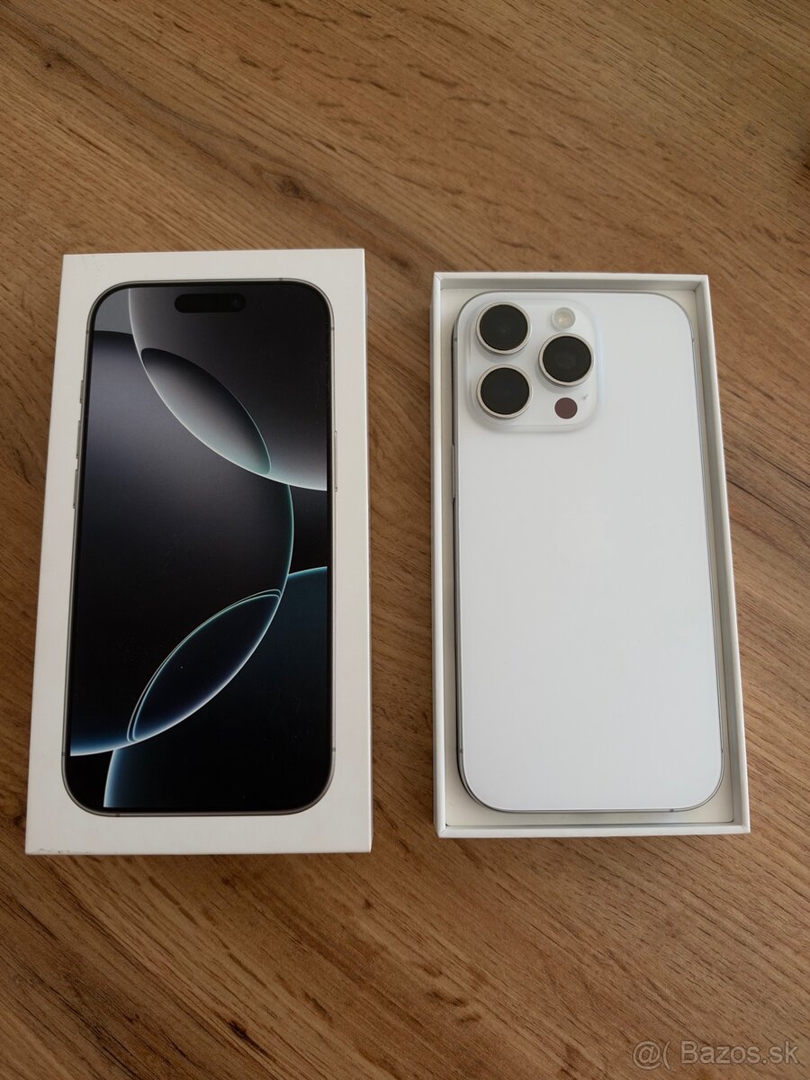 Apple iPhone 16 PRO, 256 GB, White Titanium