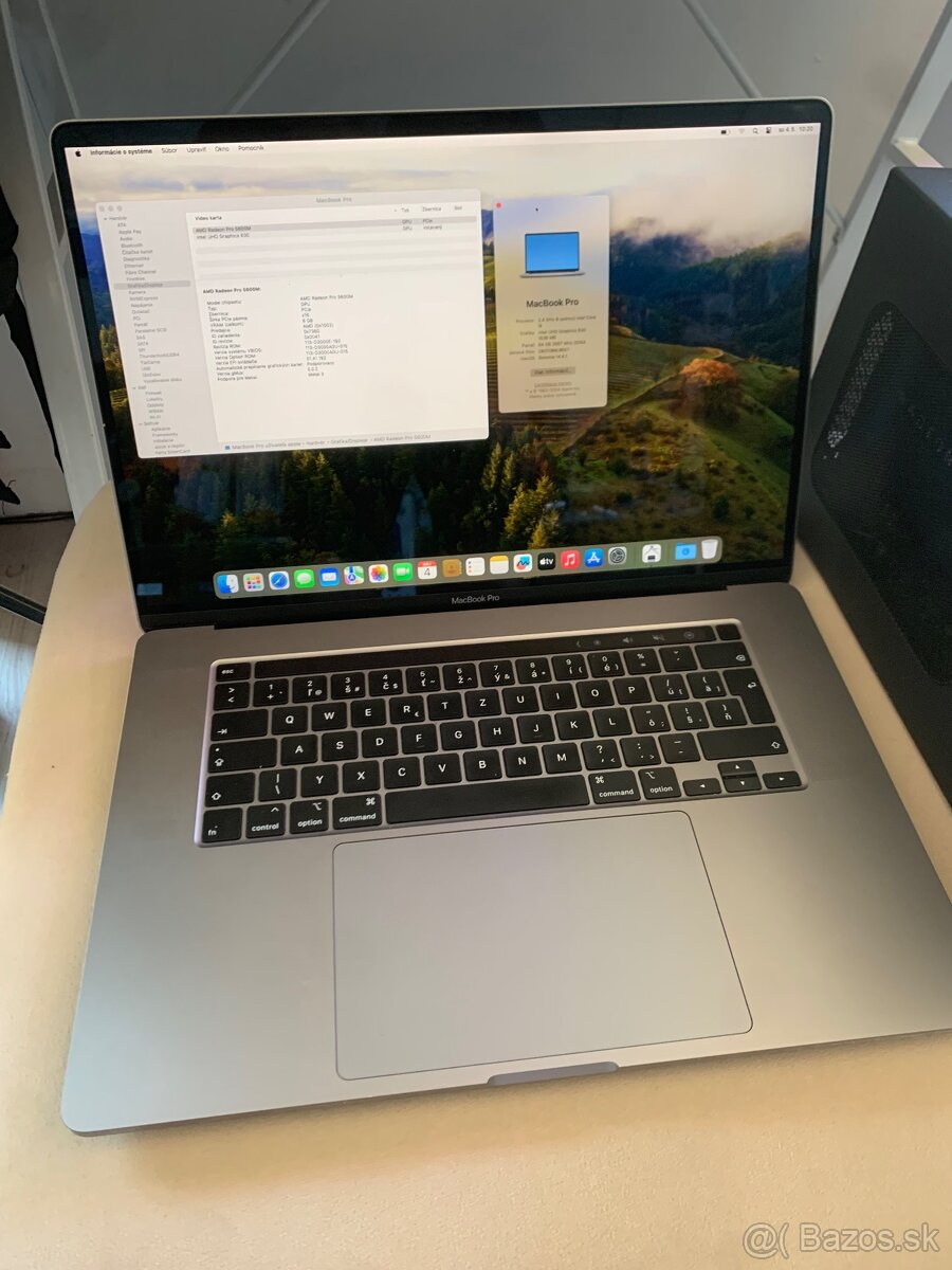 Apple Macbook Pro 16” 2019 i9 2,4 8 jadro 64gb ram 1TB SSD