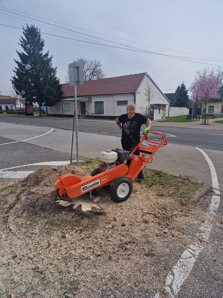 Frézovanie pňov po výrube stromov